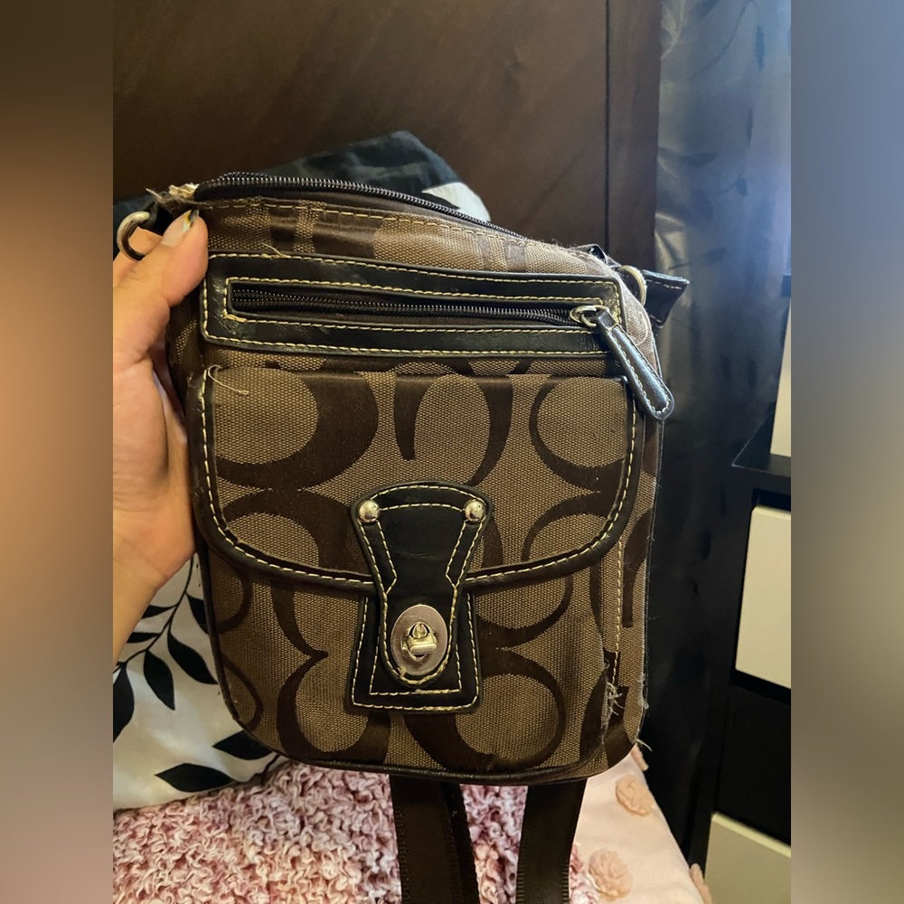 Brown crossbody bag